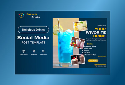 Summer Drinks!! 3d animation branding graphic design logo motion graphics ui