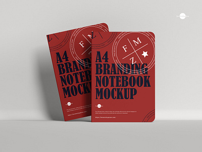 Free Notebook Mockup book mockup