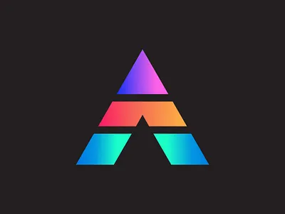 A LETTER LOGO animation illustration motion graphics ui