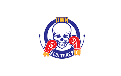 DWN Culture Logo brand brand design brand identity branding design graphic design illustration logo skull skull art skull logo vector