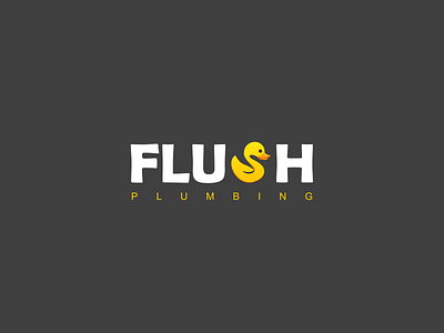 Flush Plumbing branding design graphic design logo vector