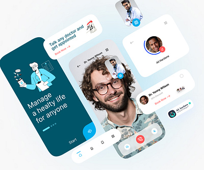 UI Doctor Mobile App app dashboard design doctor graphic design illustration inspiration logo mobile mobile app ui ux design