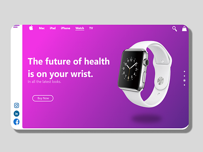 Apple Watch landing page⌚ app apple branding design graphic design illustration logo mockup typography ui ux vector watch web design webpage mockup