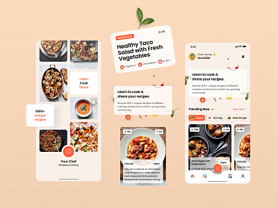 Yourchef: Find Spanish Cuisine Recipe App chef app food app[ ui