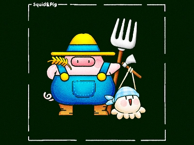 The Farmers - HARVEST ROOTS branding cute graphic design illustration kawaii stickers