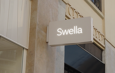Swella / Brand Identity branding design environmental design graphic design hair salon logo retail tech
