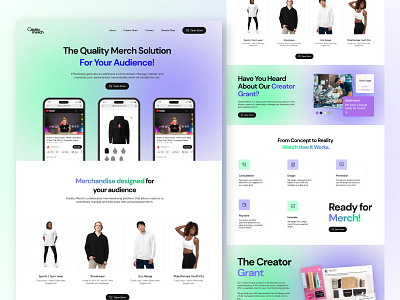 Oddity Merch Homepage Design ecom website ecommerce website design landing page design merch design merch landing page merch website merch website design mobile app ui design uiux design website website design website redesign