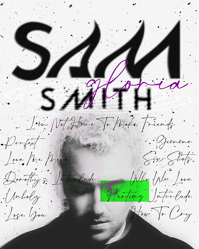 Album Cover albüm kapağı coverdesign graphicdesign sam smith