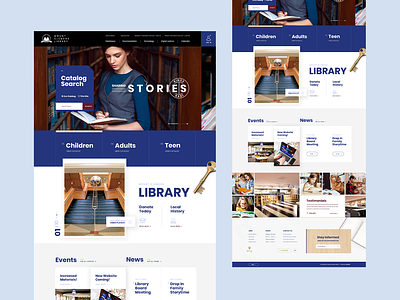 Library website digital library