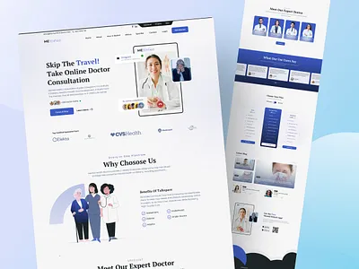 Online doctor website | Medical landing page doctor website health care health website medical website minimal minimal web ui uiux uiux designer ux web web app web design website design website uiux
