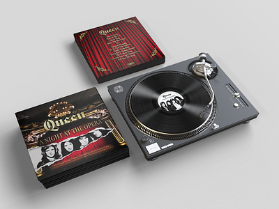 Queen Album Redo album branding design graphic design queen record typography