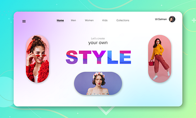 let's create your style with us! design graphic design landing page ui ux vector web website ui