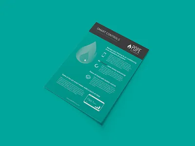 Pope Efficiency Smart Control Flyer branding flyer graphic design illustration infographic leaflet marketing print vector