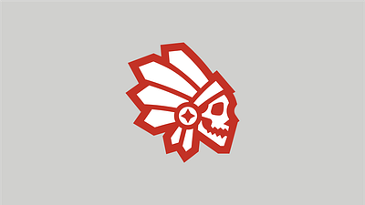 Dakota Logo chief chiefs chiefs logo chieftain chieftain logo dakota feathers headdress military native native american native logo profile view red skull sports sporty