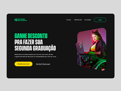 UI shot - Descomplica branding design flat minimal ui ux web website