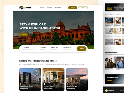 Furnished Flat Renting Business Landing Page