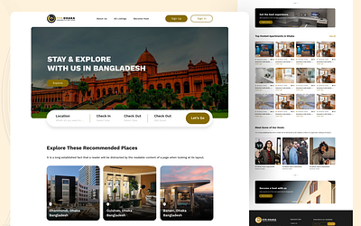 Furnished Flat Renting Business Landing Page