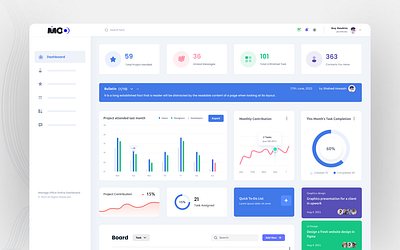 Office Management Software UI Kit creative design minimal product design software design ui ui ux ui kit ux website design