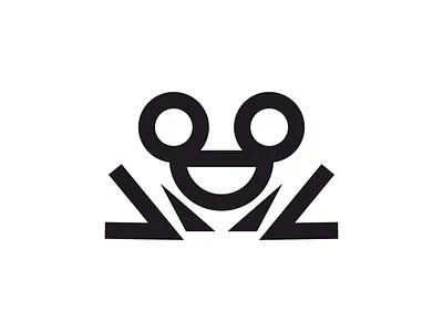 Frog branding design flat graphic design icon illustration logo minimal ui vector