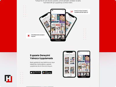 V2-Hürriyet E-Gazete LP / Demirören Medya design graphic design ui ux