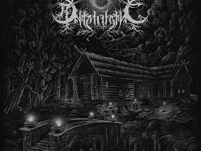 Cover art for "Fane" album by Ante Inferno band atmosphericblackmetal blackmetal chalk ukmetal unitedkingdom whitepastel