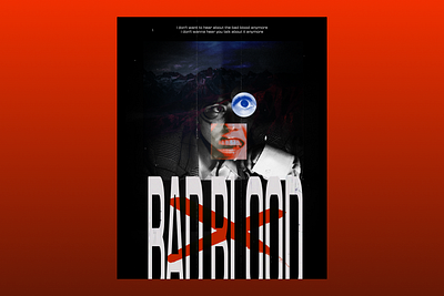 Bad Blood X Poster collage graphic design illustrator poster design vector