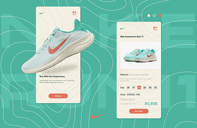 RUN11 app branding design footwear graphic design mobile nike sport ui