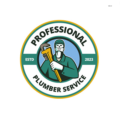 Perfect plumber logo graphic design plumber