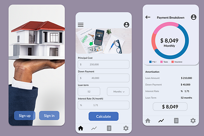 Daily UI Challenge 004 - Mortgage Calculator