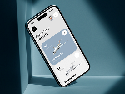Bombardier - Seamless Plane Configurator App app configuration configurator create custom design fly ios jet make mobile plane uxdesign vehicle vessel