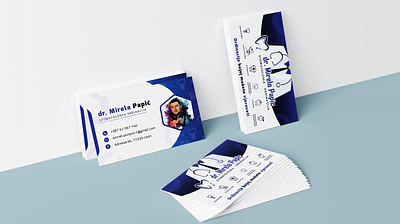 Dentist Business Card Design business card dental clinic dentist design graphic design illustration logo