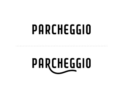 Parcheggio Logo brand mark branding design food graphic design logo logo design parcheggio pizza pizzeria typography wordmark