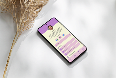Day06 - User Profile app dailyui design ui ux