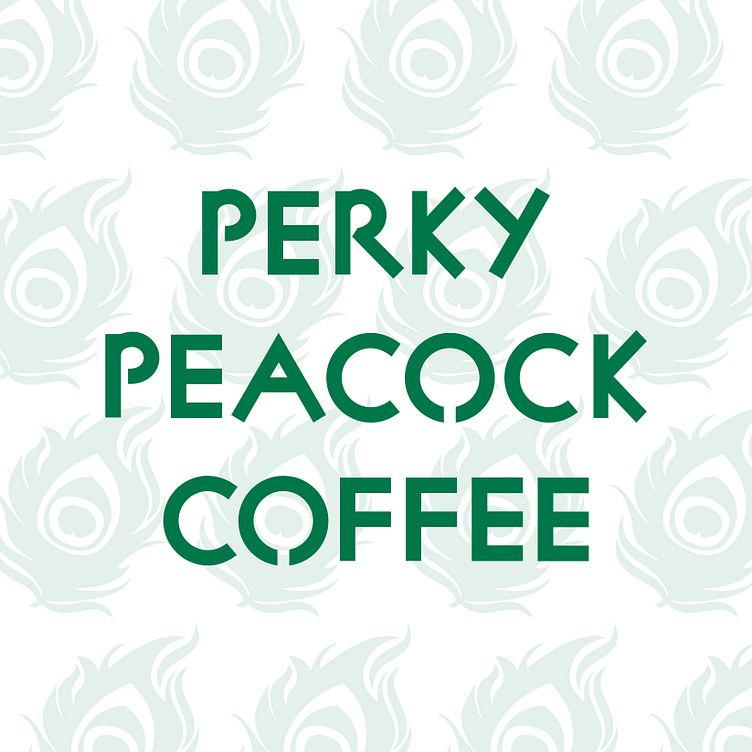 BRAND IDENTITY Perky Peacock Coffee by MKDesigns on Dribbble