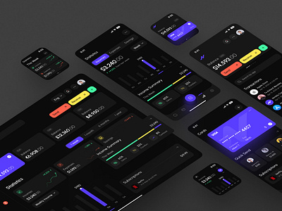 Nimbly — Finance App (Full Project) app design app ui app ux apple watch bank app banking app crypto dashboard finance technology fintech mobile app mobile design money product design transactions ui uiux ux wallet watch app