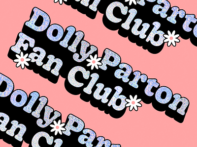 Dolly Stickers dolly parton fan flowers glitter stickers