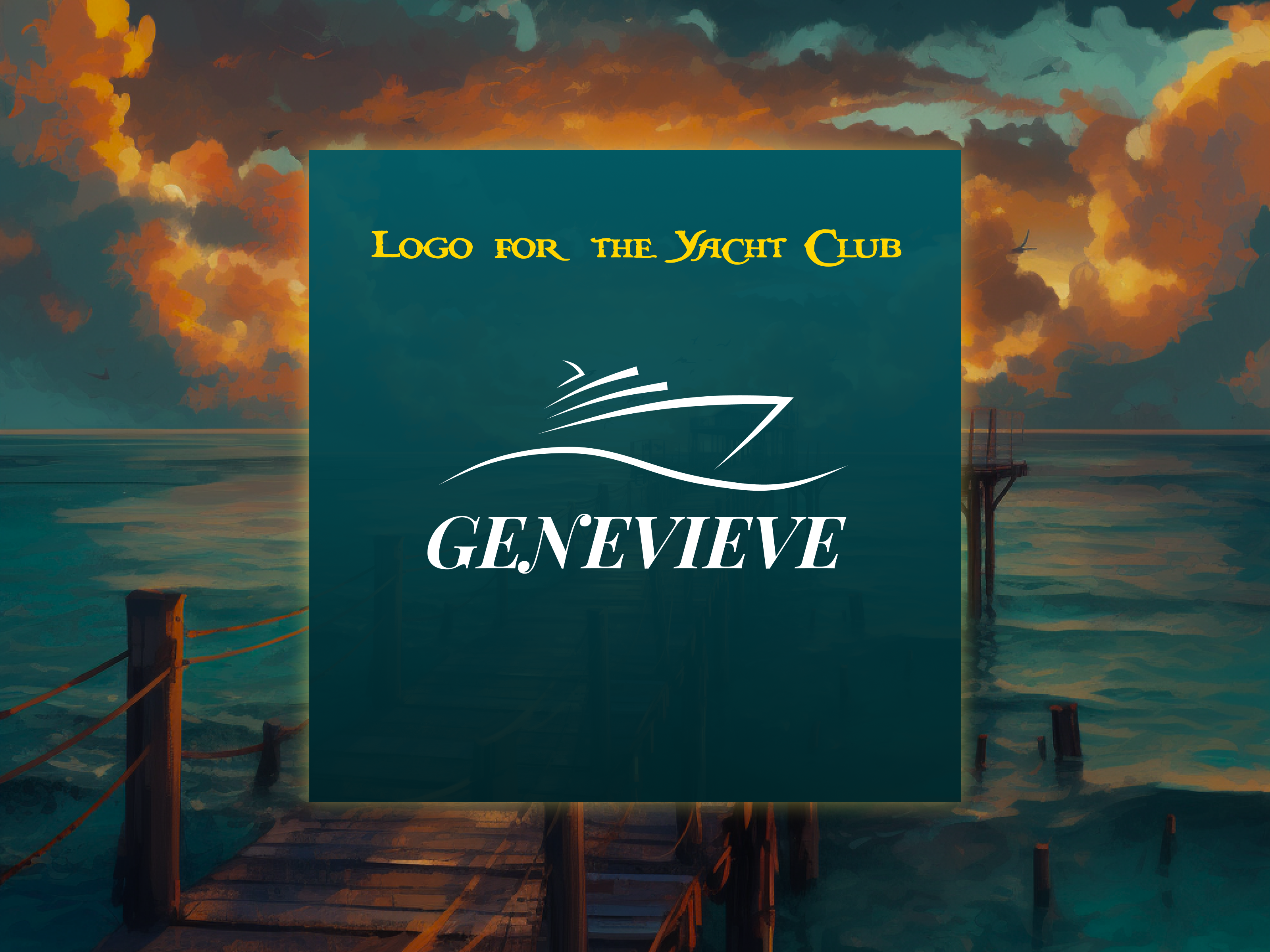 Logo Design branding dark theme graphic design logo logo design marine life nautical logo yacht club logo