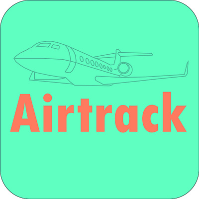 Airline comapny logo aeroplane airline airtrack branding logo logo design