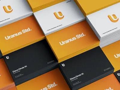 Uranus Team - Mockup Implementation 🤙🏼 agency animation bold brand brand guide brand guidelines brand identity brand impelementation branding design graphic design logo logo design logo type mockup mockup branding stationery studio uranus uranus team