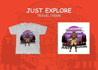 Tshirt Illustration Design Travel Theme branding design graphic design ill illustration procreate travel