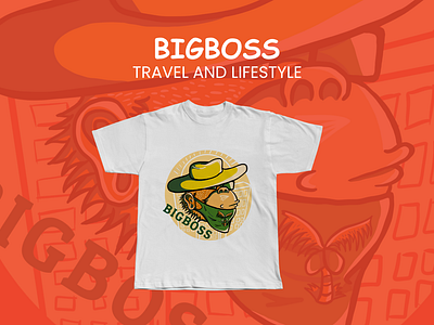 Tshirt Illustration Design travel theme BIGBOSS artist branding cartoon design graphic design illustration procreate travel tshirt design