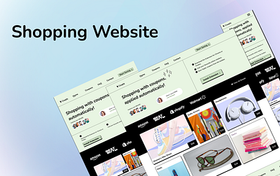 Shopping Website graphic design shopping ui ux website