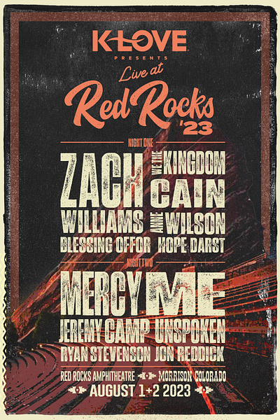 Red Rocks Hatch Print Poster