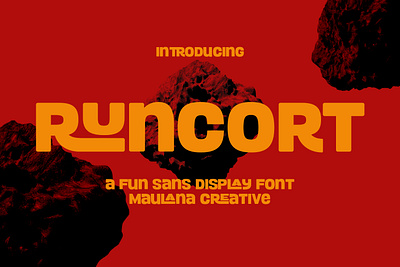 Runcort Fun Sans Display Font branding design font fonts graphic design logo nostalgic