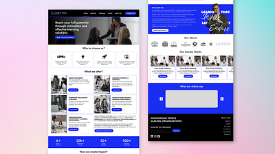 Responsive UI Design for a Consulting Firm Website branding business website consulting firm corporate identity figma landing page mobile friendly responsive design ui design web development website design