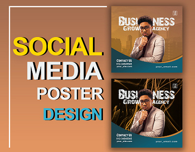 SOCIAL MEDIA POSTER DESIGN brand identity branding business poster design design graphic design instagram post design model poster design social media poster design
