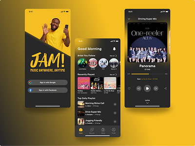 Music Player App Exploration app design illustration minimal ui ux