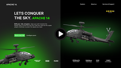 Hero page, Copter branding app branding design graphic design illustration logo typography ui ux vector