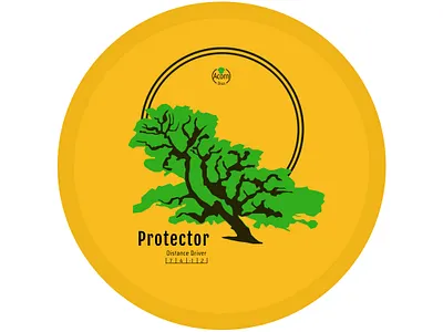 Protector art design disc golf figma frisbee golf illustration logo