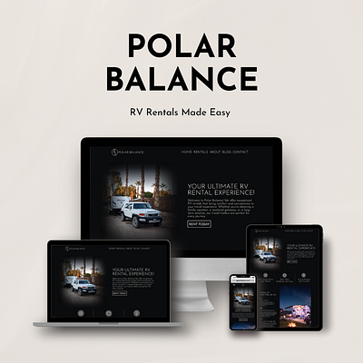 Website Design & Build: Polar Balance branding design graphic design logo minimal typography ui ux web website
